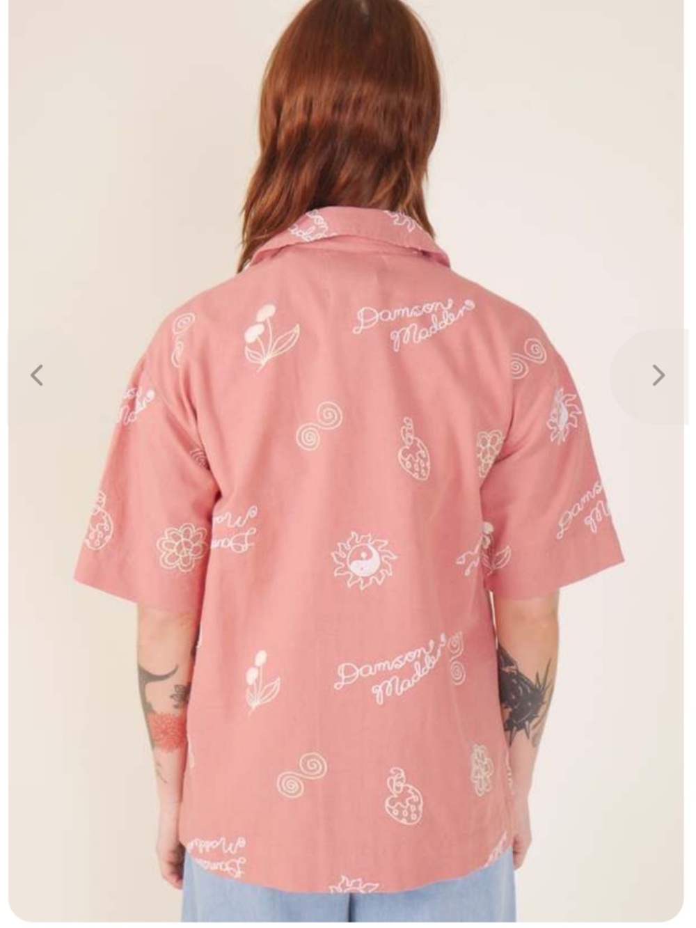 Damson Madder Chloe Embroidered Salmon Shirt Size 12 View 2